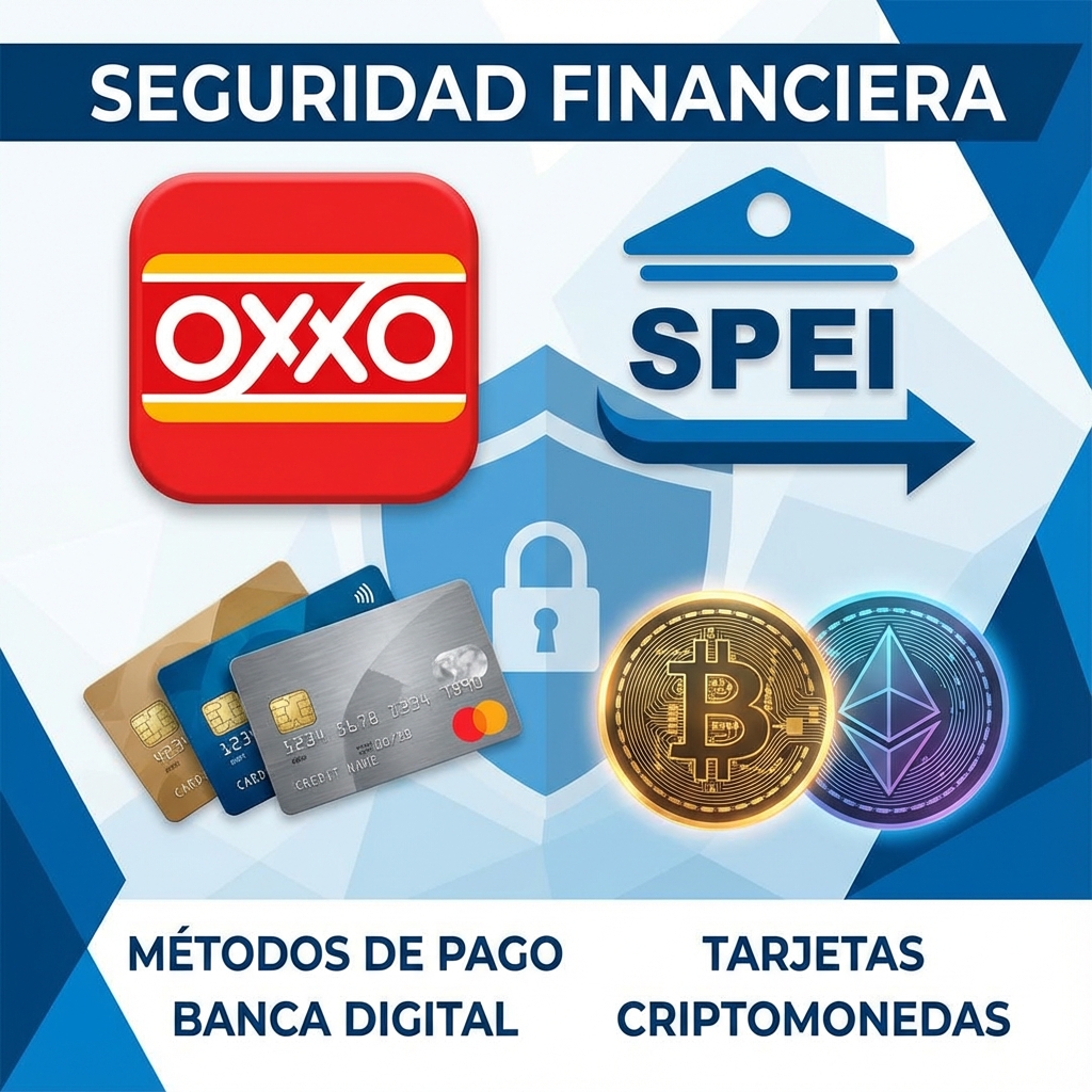 Métodos de pago en México - OXXO, SPEI, Tarjetas, Criptomonedas